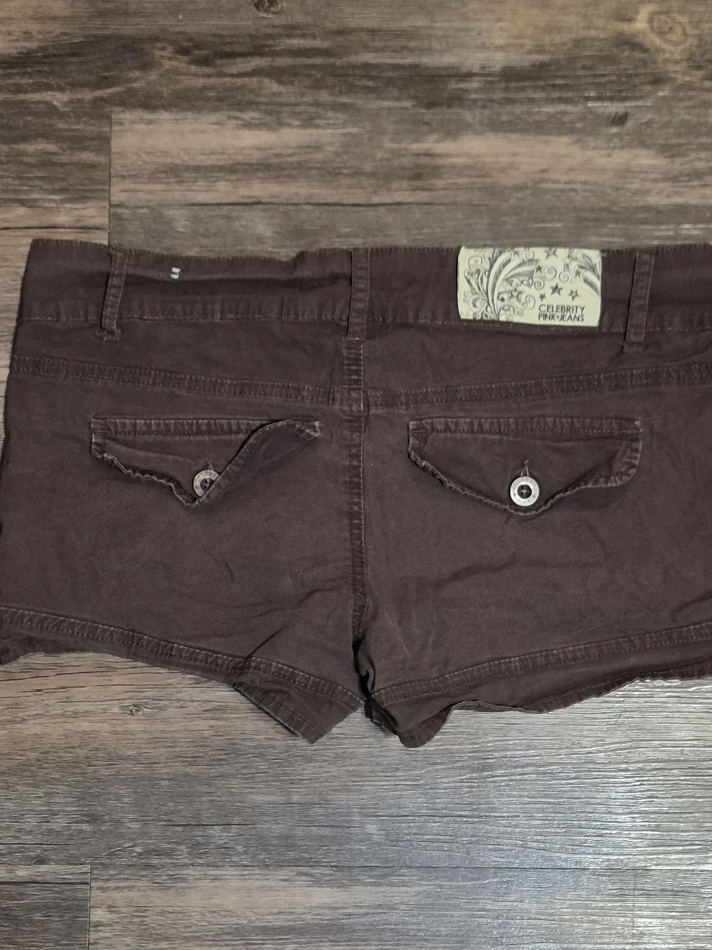 Y2K Brown Low Rise Shorts